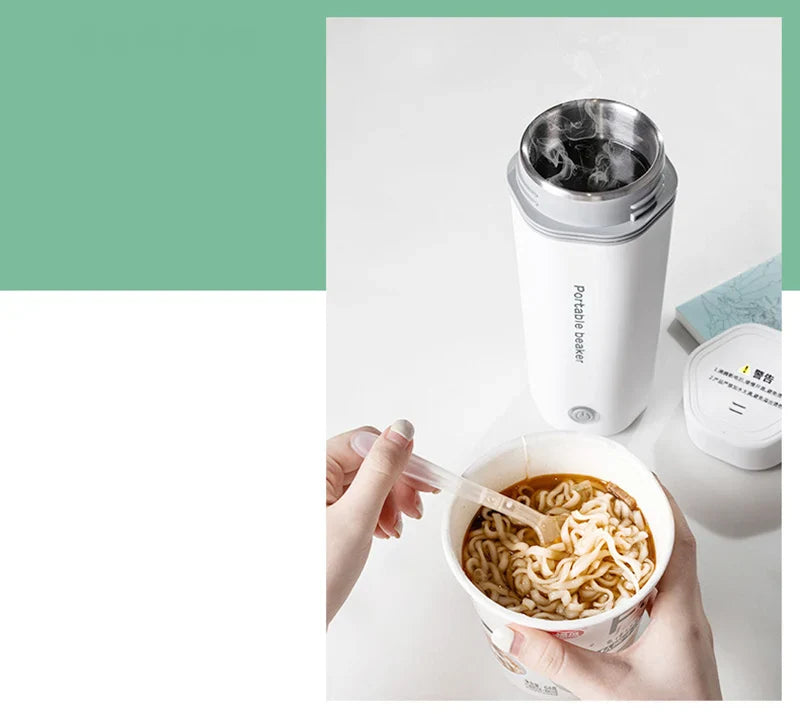 220V 110V 24V 12V Car Home Electric Thermos Bottles EU US UK Plug Portable Outdoor Travel Boil Water Coffee Flasks Kettle