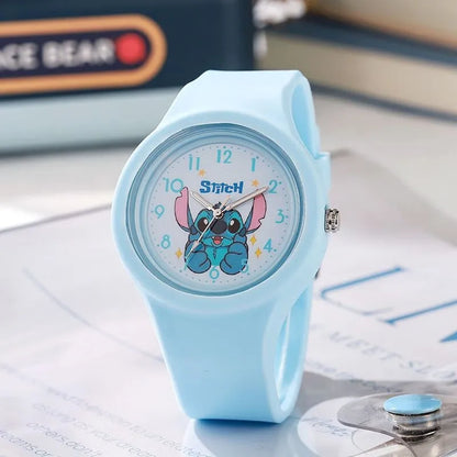 Cute Anime Stitch Watch Kawaii Lilo & Stitch Children Watches Sports Silicone Watch Cartoon Stitch Watch Kids Birthday Toy Gifts