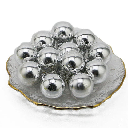 Boule de Noël Galvanisée de 3cm, 12 Pièces/Paquet, Décorations d'Arbre de Noël, Maison, ixde Vacances, Jouets Cadeaux de Nouvel An