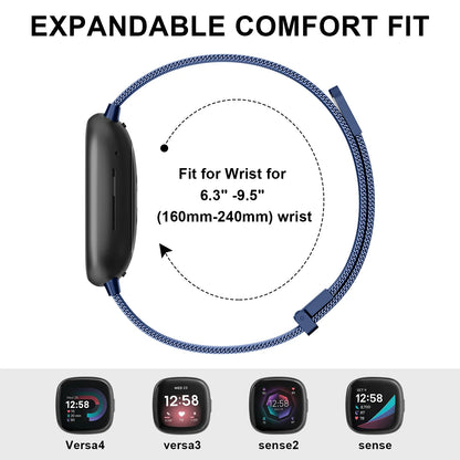Metal Magnetic Strap For Fitbit Versa 3 4 Watchband Bracelet Wristband For Fitbit Versa Sense/sense 2 Milanese Replacement Strap