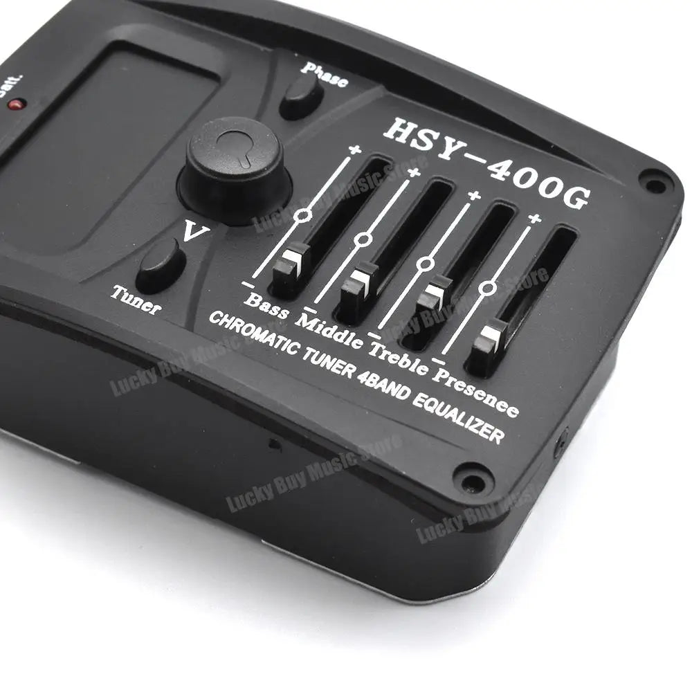 HSY-400G JE514 up Acoustic JE514 up 4 Bandes EQ Égaliseur Préampli Piezo 514 up avec LCD Tuner JEAccessrespiration