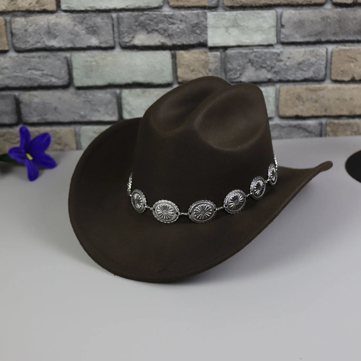 Chapeau de Cowboy occidental pour femmes, 1 pièce, accessoires Photo, chapeaux de Jazz, robe de soirée, Sombrero Hombre
