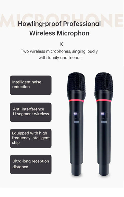 All-in-One KTV Touch Screen Wireless Smart Party Bluetooth Android System Powerful Machine Karaoke Players Speaker With Mic