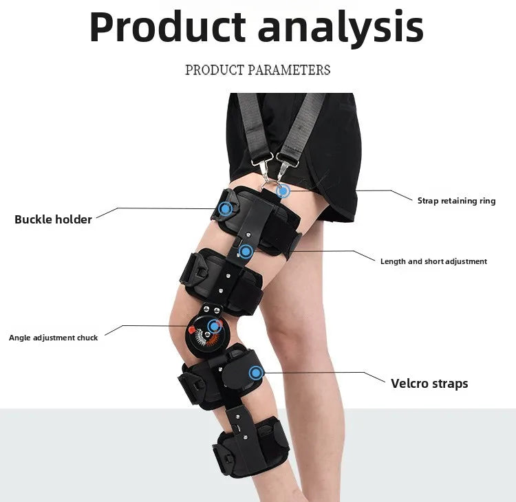 Support de fixation réglable des articulations du genou, pour la fracture des jambes, la fracture des os du genou, protection du genou pour la rééducation du ménisque