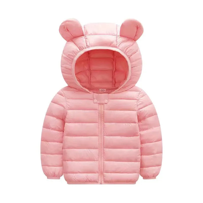 Enfants Garçons Bébé Vestes Légères à Capuche en Duvet Vêtements d'Extérieur Chauds Automne Enfants Filles Manteaux Imprimé Dinosaure Dessin Animé Vêtements Décontractés