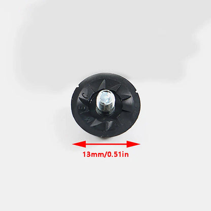Pointes de remplacement pour chaussures de football noires, goujons durables pour chaussures de football, filetées M5, 13mm, 16mm, 1 pièce par ensemble