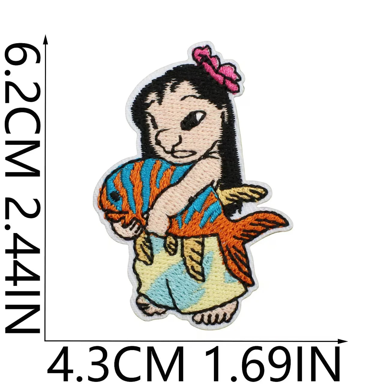 Stitchou Écussons à Repasser pour Vêtements Appliqués Brodés Bandes Dessin Animé pour Vêtements Veste Jeans Décoration DIY