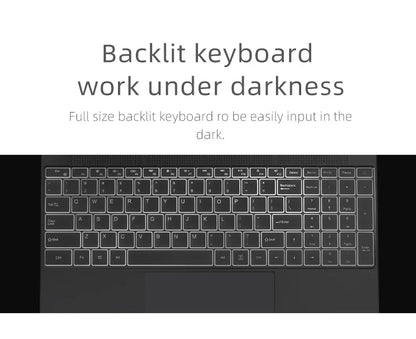 Ordinateur portable 2025 15,6 pouces écran IPS 16 Go RAM Intel Celeron 11e N5095 Netbook Windows 10 11 Pro Office Notebook PC Portable