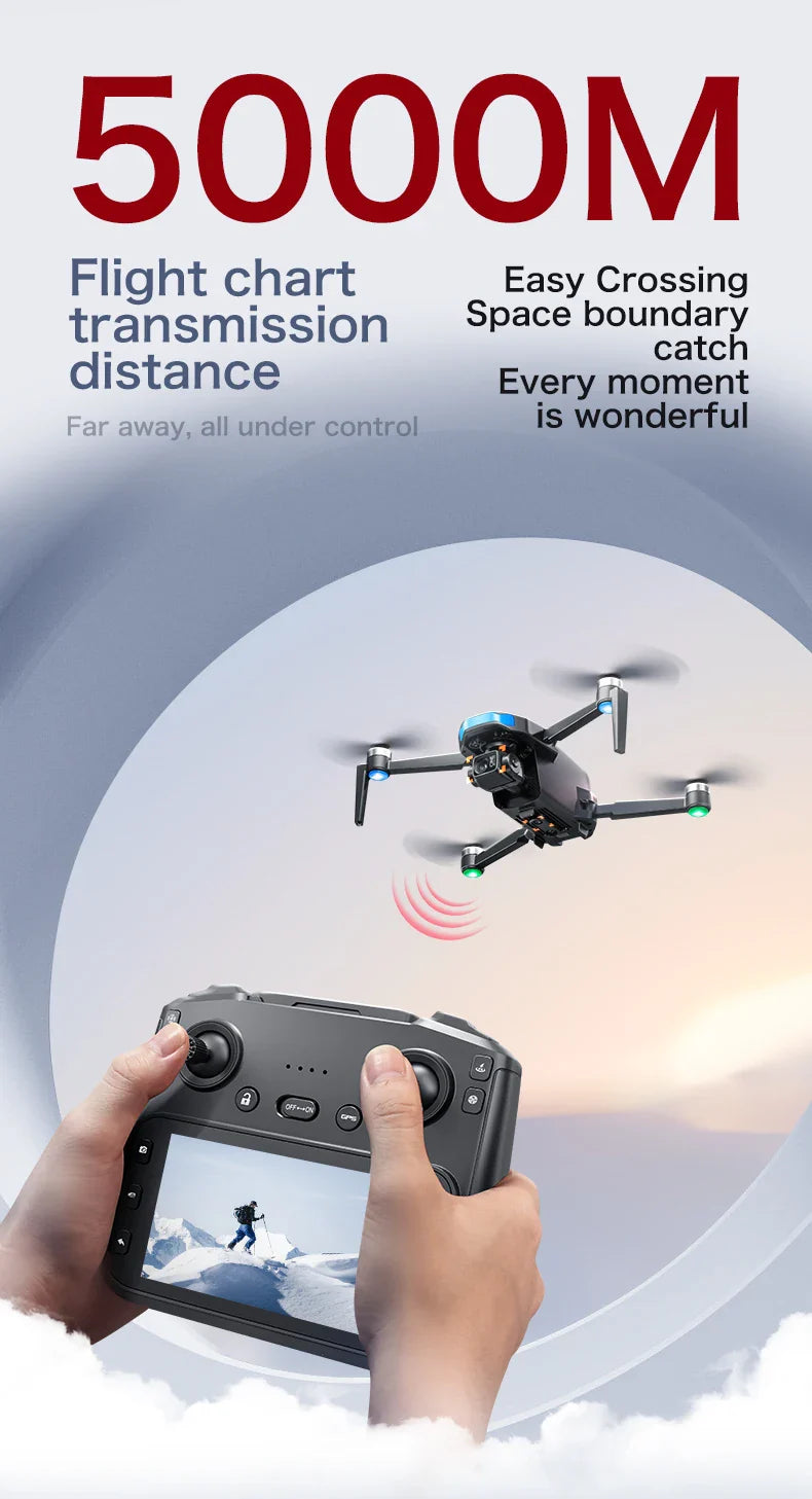 S-X1 MAX Drone GPS 4K professionnel HD EIS Caméras 3 axes Cardan aérien sans balais Écran 4.5" 5G WIFI FPV Drones RC Quadricoptère