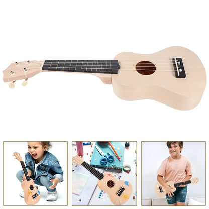 Matériel de haute qualité Kit de ukulélé inachevé assemblé à la main bricolage ukulélé peinture guitare Instruments de musique ukulélé