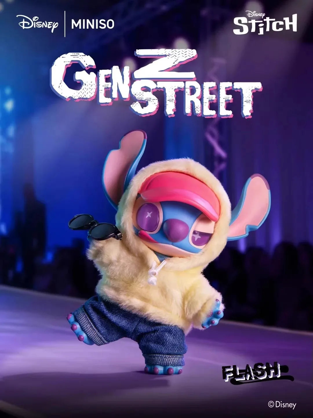 Stitch Genz Street Series Blind Box Cute Doll Backpack Pendant Children'S Toy Exquisite Model Ornament Surprise Mystery Box Gift