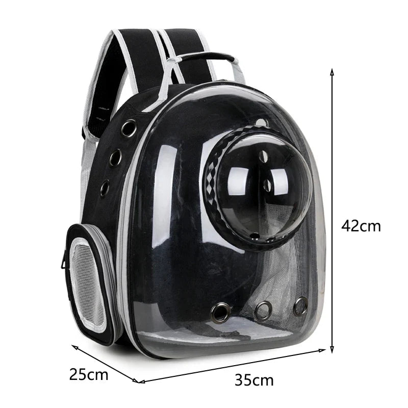 Sac de Transport pour animaux de compagnie, sacs à dos spatiaux pour animaux de compagnie, respirant, Portable, Transparent, pour chiot et chien, sacs à capsules spatiales