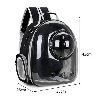 Sac de Transport pour animaux de compagnie, sacs à dos spatiaux pour animaux de compagnie, respirant, Portable, Transparent, pour chiot et chien, sacs à capsules spatiales