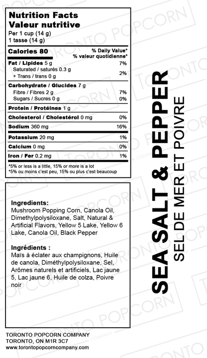 Popcorn Sel Marin & Poivre