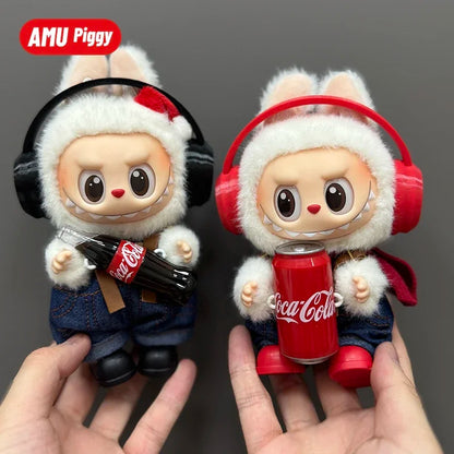 Clothes Doll DIY Accessories Pull Cloth Cola Happiness Factor Labubu Clothes Set Doll Outfit Have Shoes
