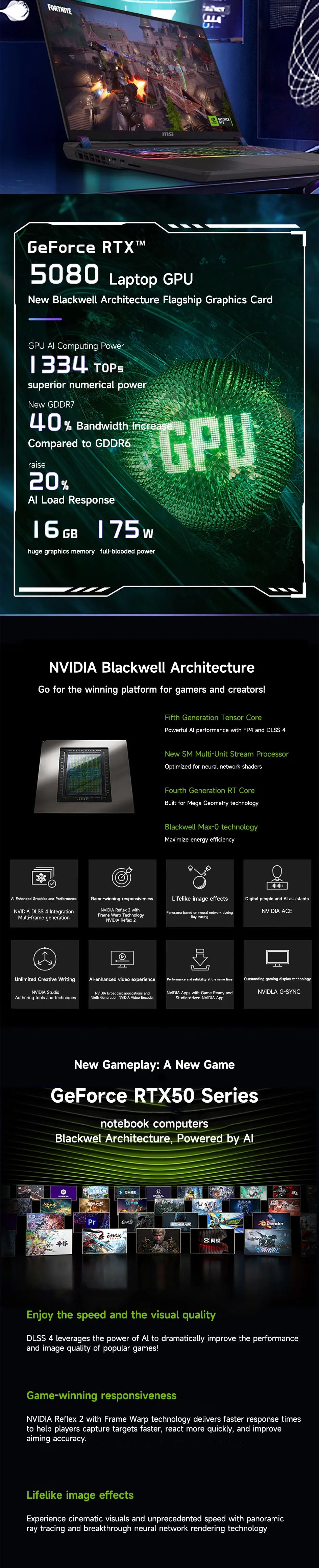 2025 MSI Vector 16 HX AI Gaming Laptop 16 Inch 2.5K 240Hz IPS Screen Notebook Ultra 9-275HX 64GB 4TB RTX5080 Netbook Computer PC