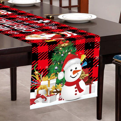 Chemin de Table de Noël, Décoration pour la Maison, Couverture de Nappe, Ornement, Cadeaux, ixdu Nouvel An, 2023