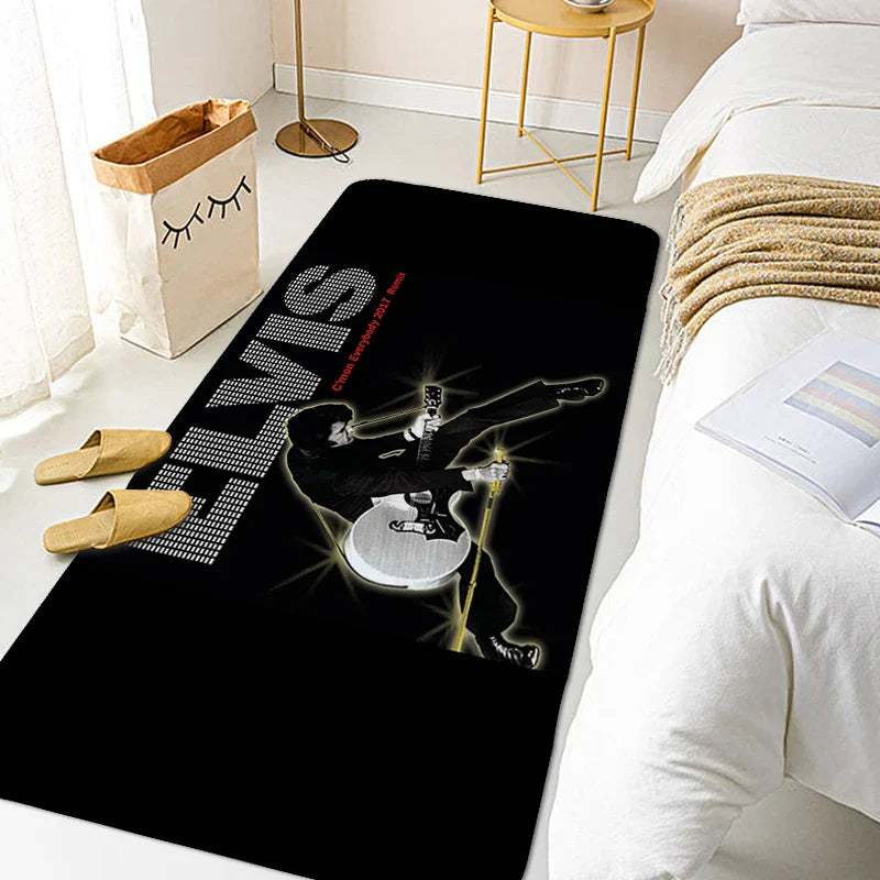 Rug for Bedroom E-Elvis Room Decorating Items Bathroom House Entrance Mat Living Room Floor Carpet Home Decorations Bathmat
