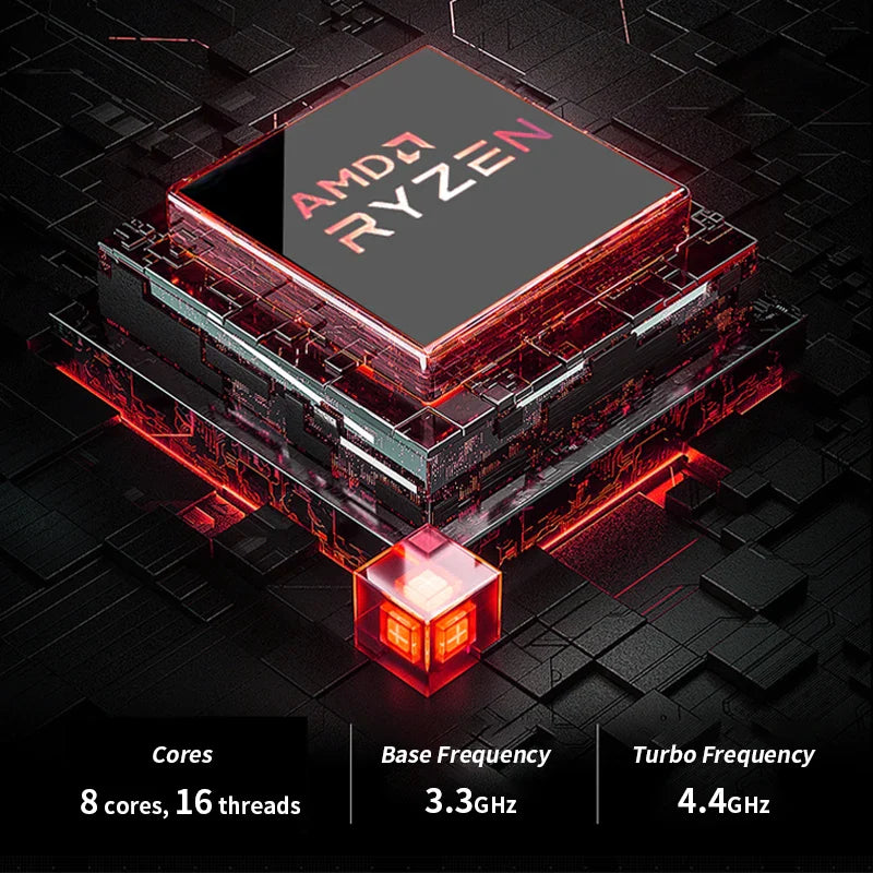 Genmachine Laptop AMD Ryzen™ 9 4900H 15.6 Inch LPDDR4 RAM M.2 NVME SSD Business Gaming Laptop Computer Notebook Radeon Graphics
