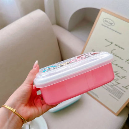 Stitch Lunch Boxes for Children Microwave Oven Heating Kids Food Container Portable School Bento Box Picnic Supplies