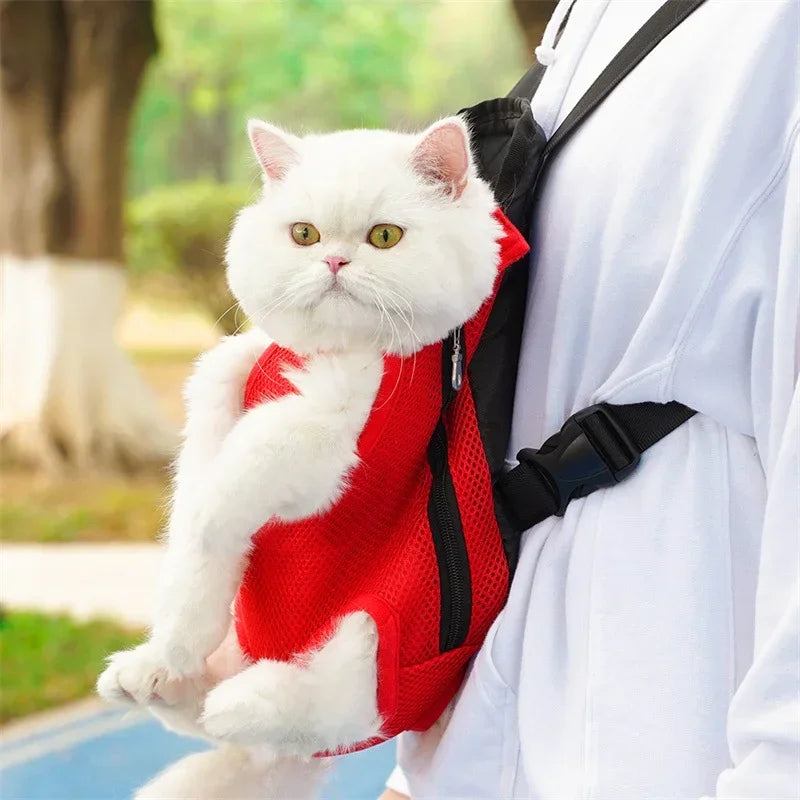 Sac à dos pour animaux de compagnie sac de transport réglable pour chat sac à dos à Double épaule pour animaux de compagnie sac Portable voyage en plein air Camping randonnée sac pour chat sac pour chien