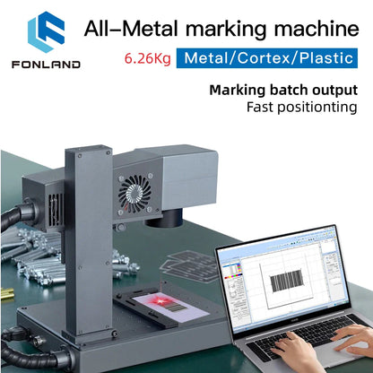 DAJA M1 Fiber Laser Marking Machine High Precision Metal Nameplate MR.Crave Engraver Wifi Portable Engraving Industrial Desktop