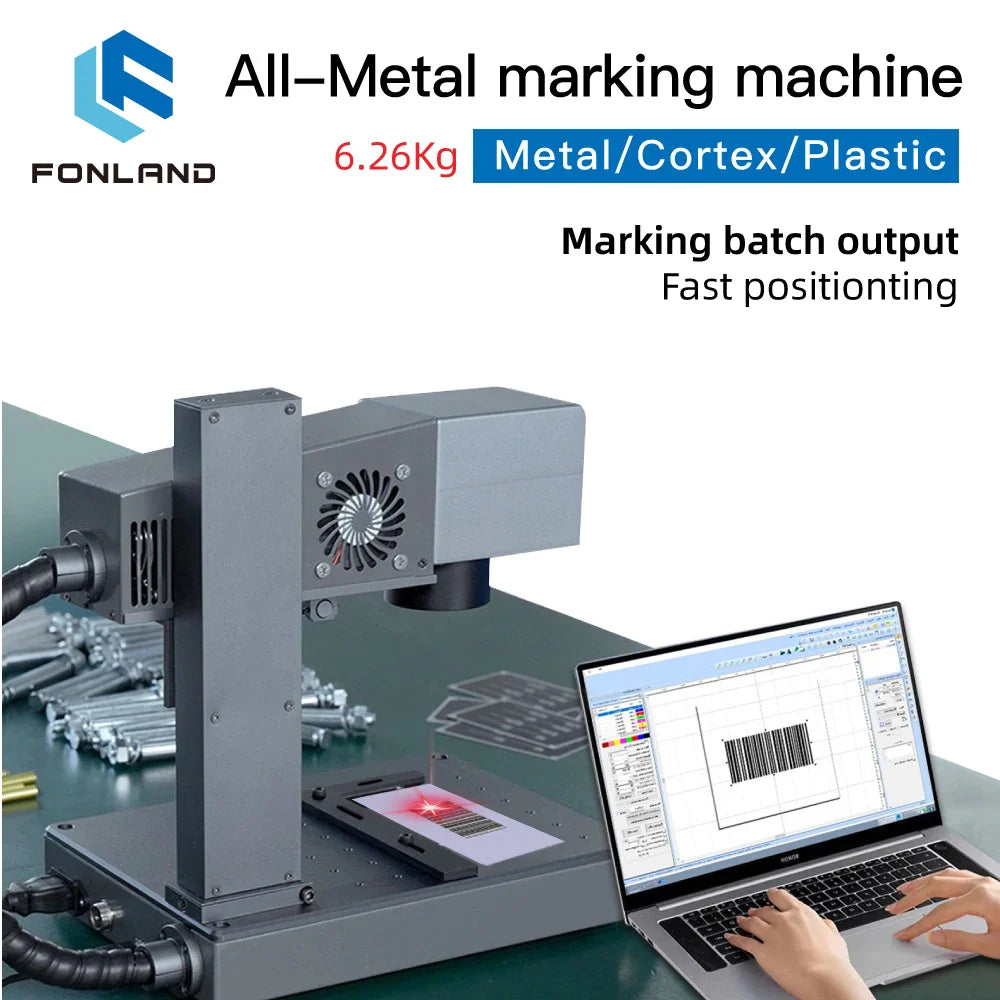 DAJA M1 Fiber Laser Marking Machine High Precision Metal Nameplate MR.Crave Engraver Wifi Portable Engraving Industrial Desktop