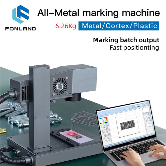 DAJA M1 Fiber Laser Marking Machine High Precision Metal Nameplate MR.Crave Engraver Wifi Portable Engraving Industrial Desktop