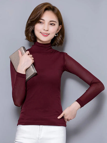 long sleeve shirt women tops chemise femme women blouses 2025 sexy lace blouse blusas y camisas mujer camisa feminina