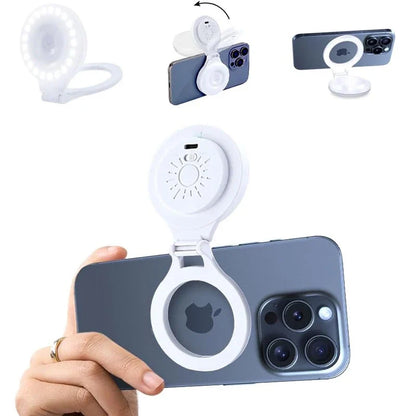Lampe LED magnétique de poche pour Selfie, pour IPhone, IPad, téléphone portable, ordinateur portable, remplissage Flash, vidéo, Photo, lampe de photographie