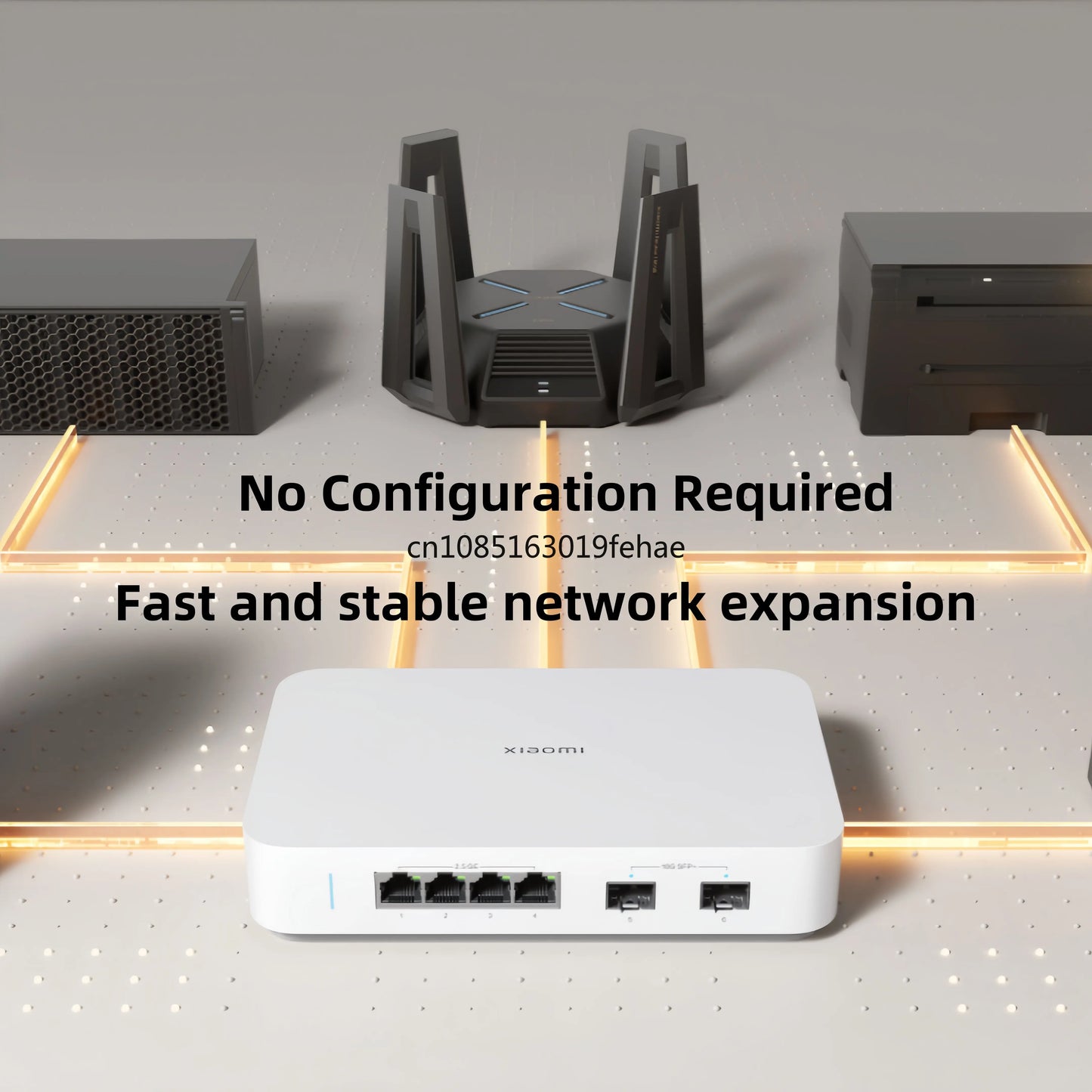 Xiaomi Mi 10 Gigabit Ethernet Switch 10000Mbps Network Switches VLAN Ethernet Splitter Lan Router 4 2.5G Ports RJ45 Hub Switch