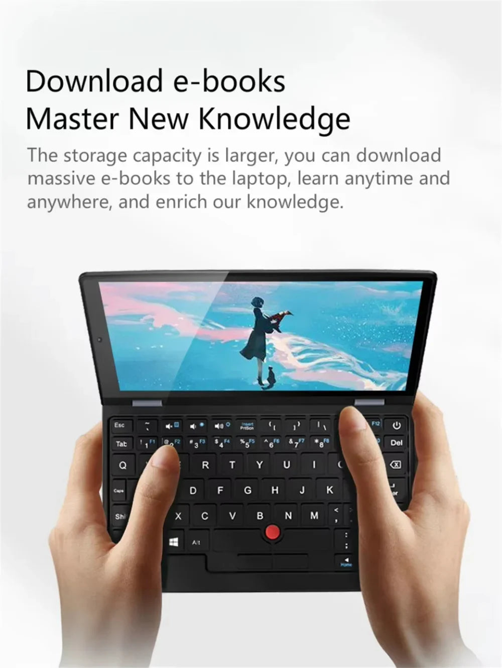 Ordinateur portable de poche 7 pouces N95 Notebook Écran tactile Netbook portable Win 11 Pro 16 Go + 1 To Mini PC Micro-ordinateur Bluetooth 4.2