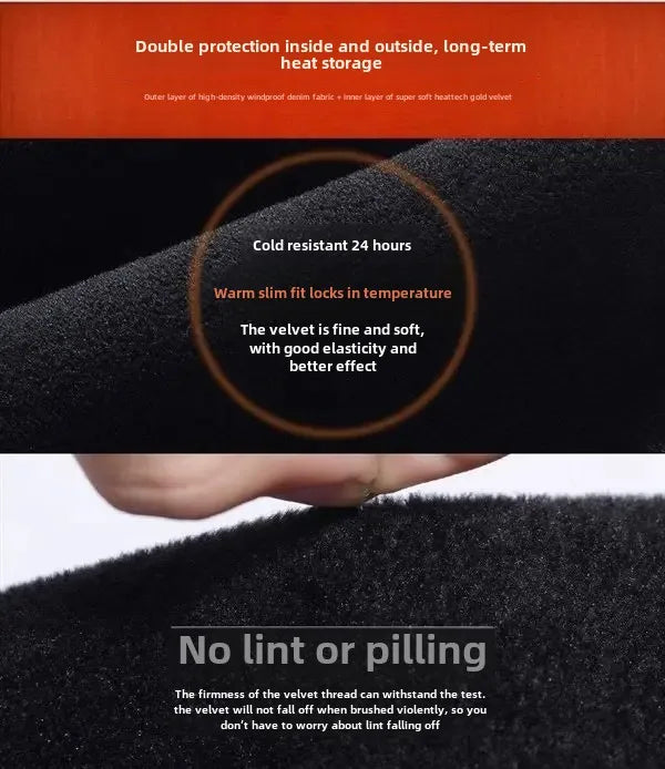WinterFleece-Lined Thickened High-Waisted Jeans Women's Korean Style Black Slimming Trousers Student Elastic Long Pants