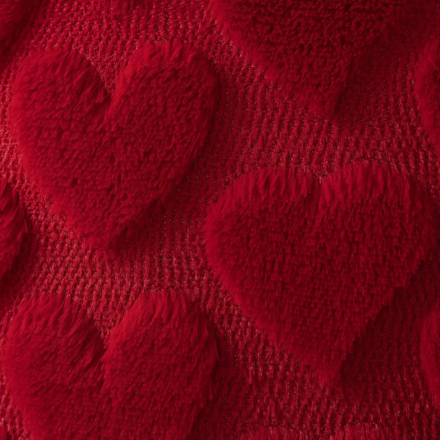 Housse de coussin en peluche pour la saint-valentin, avec coussin Jacquard brodé de cœur, pour décoration de canapé et de salon (oreiller non inclus)