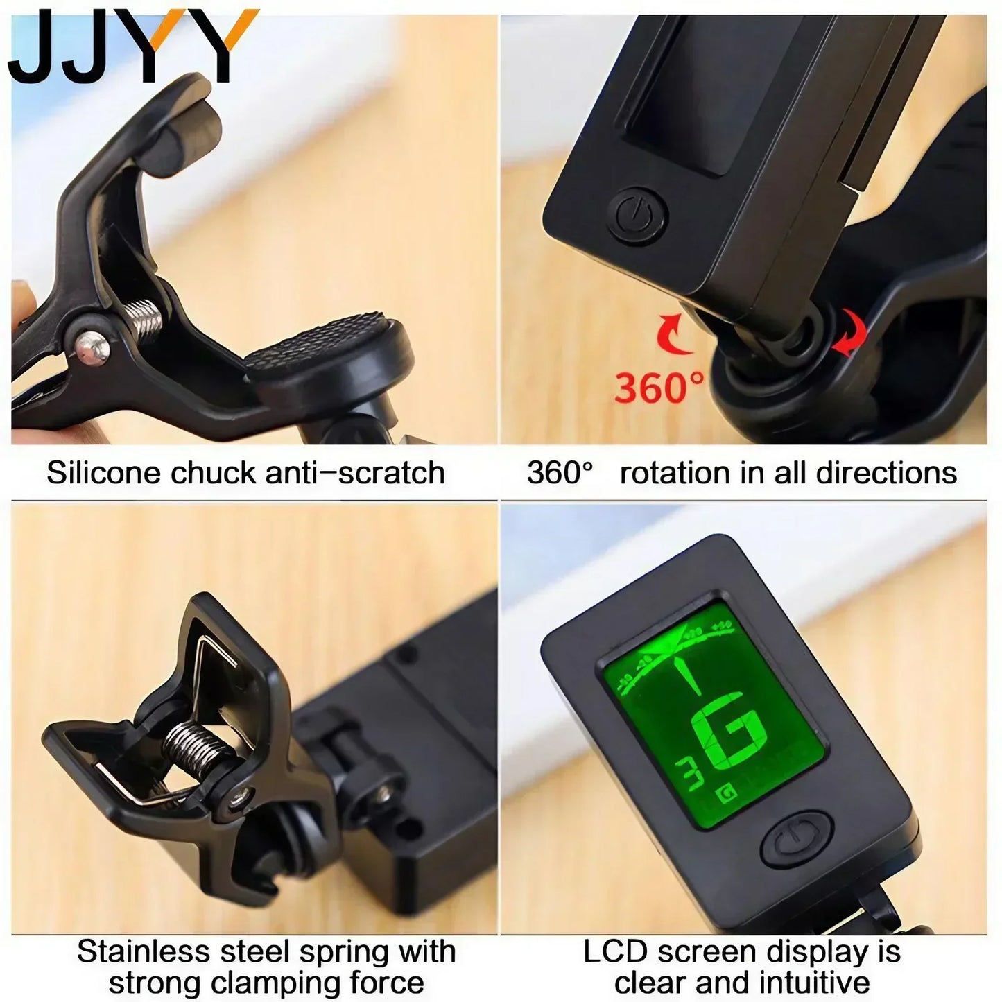 Mini Guitar Ukulele Tuner Violin Bass Electronic Tuner Musical Instrument Accessories for Musicians