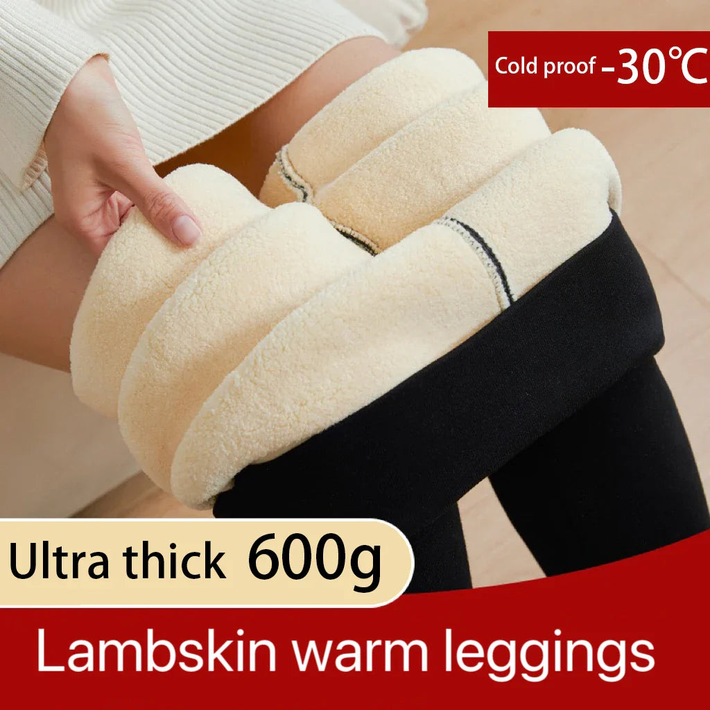 1 pièces hiver Leggings femmes coton Extra épais chaud pantalon mode thermique Legging mince noir élastique taille haute solide Leggings
