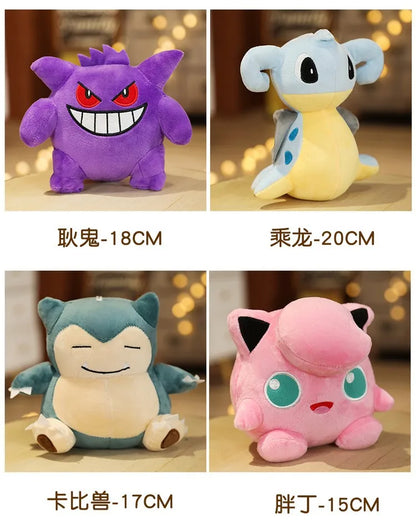 Pikachu Pokemon Plush Doll Charmander Bulbasaur Squirtle Psyduck Eevee Plush Soft Stuffed Animals Peluche Plushie Toy Gifts