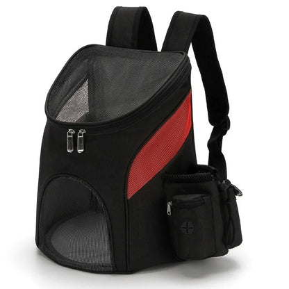 Sac à dos pour animaux de compagnie, sacs portables pliables pour animaux de compagnie pour sortir, maille respirante avec poche latérale, sacs de transport pour chats, sac à dos pour chien en extérieur