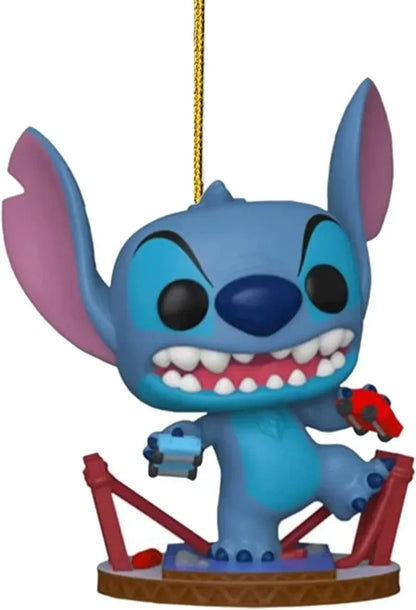 Stitch Christmas Decoration Pendant Cute Cartoon Lilo & Stitch Christmas Tree Pendant 2D Acrylic Plate Diy Party Home Decor Gift