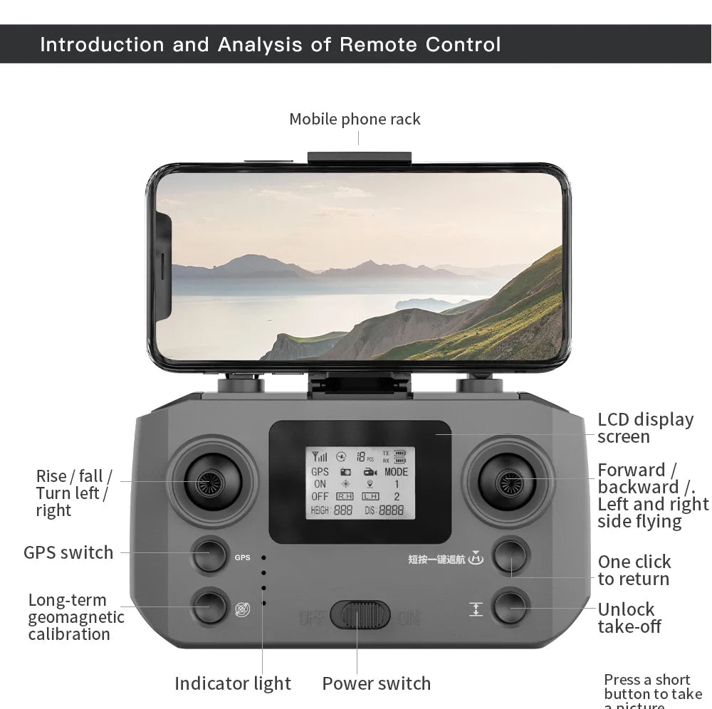Nouveau Drone GPS L600 PRO MAX/PRO 5KM 4K professionnel HD double caméra 3 axes cardan 360 ° Jouet quadrirotor sans balais pour éviter les obstacles