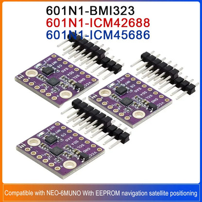 GY-601N1 601N1-ICM42688 ICM- 45686 ICM-BMI323 601N1-ICM 45686 601N1 6DOF Module de capteur d'accélération et de Gyroscope 6 axes
