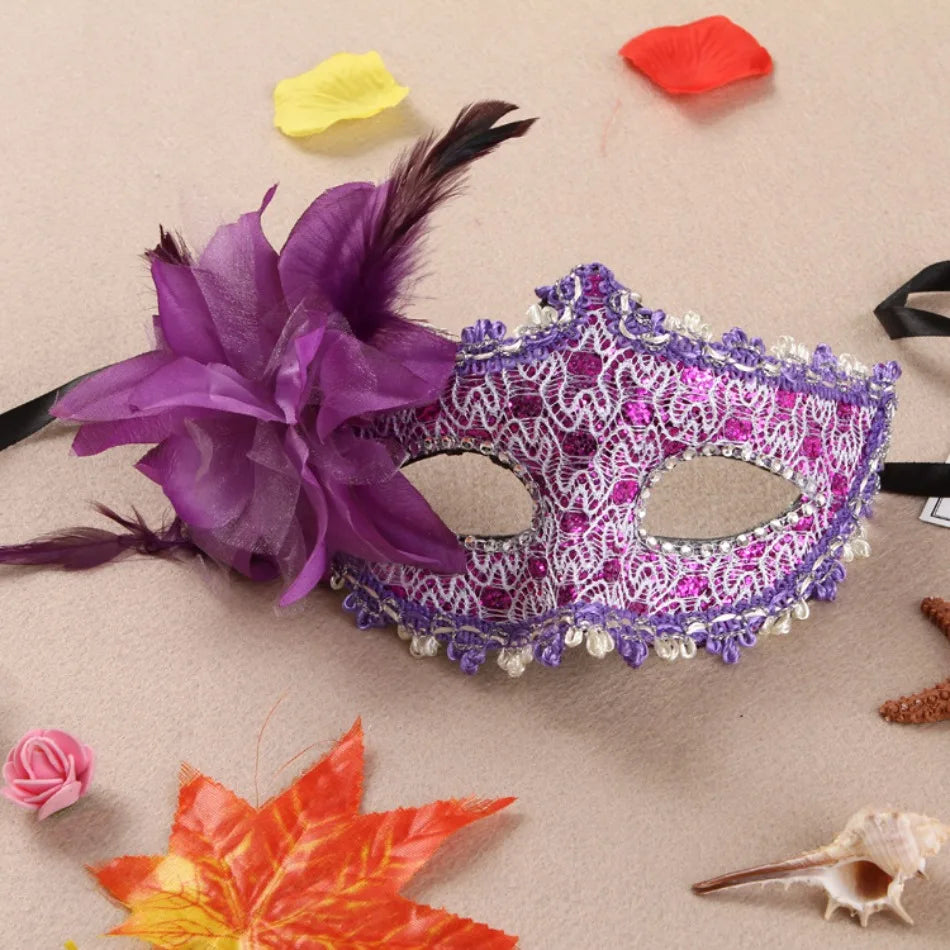 Masques de mascarade de mariage, maquillage d'halloween, dentelle, Costume noir vénitien, masque pour les yeux Vintage pour dame, robe de soirée fantaisie Cosplay