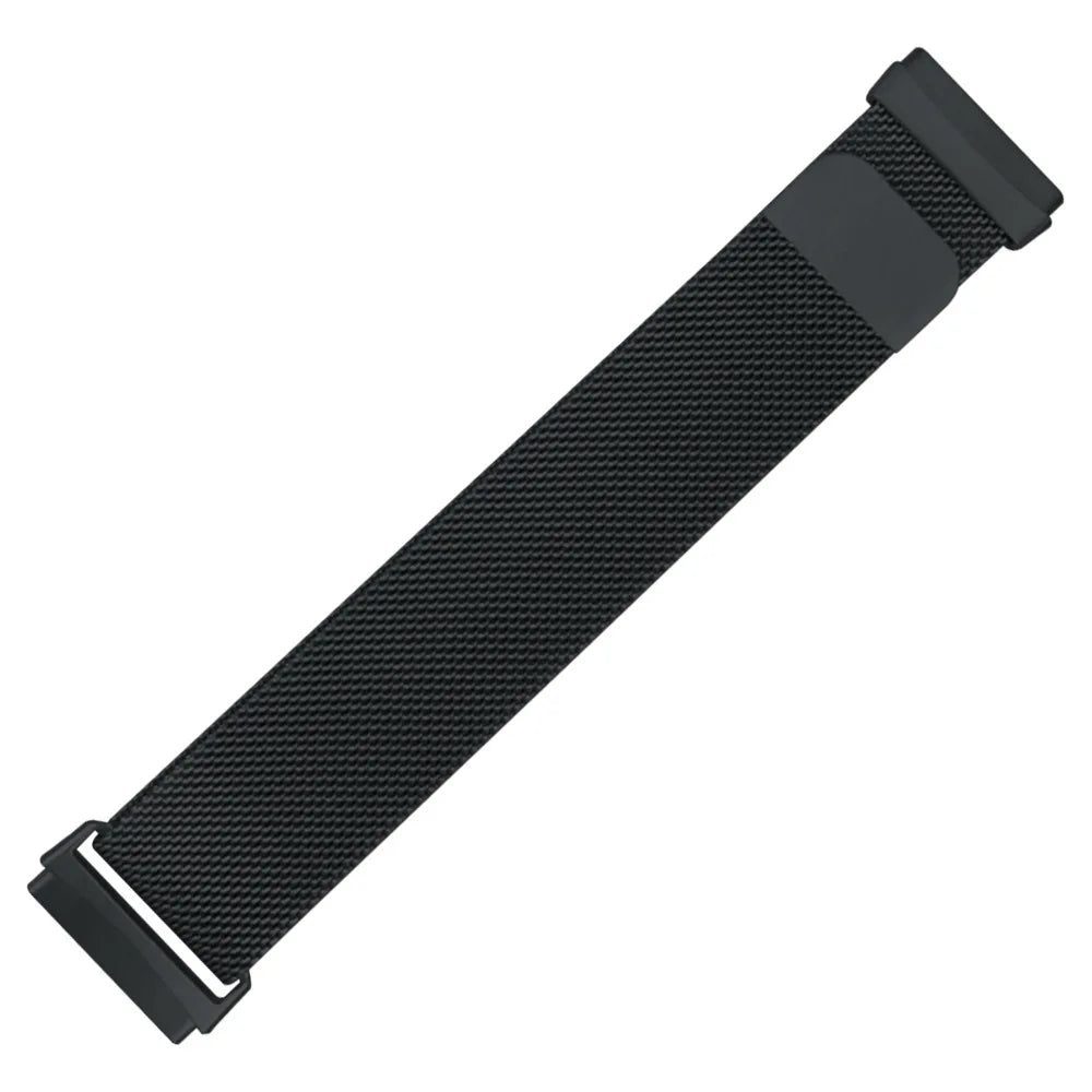 Bracelet à mailles milanaises en métal pour montre connectée Fitbit Versa 4/Versa 3 Bracelet officiel pour Fitbit Sense 2-1 Correa magnétique
