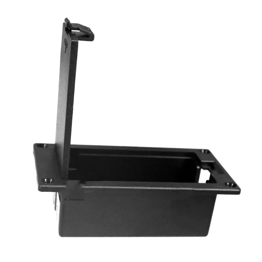Boîte de batterie 9V pour guitare électrique basse et micro actif avec connecteur, boîte de support de batterie 72.5x38.3mm, partie musicale en plastique 1 pièce