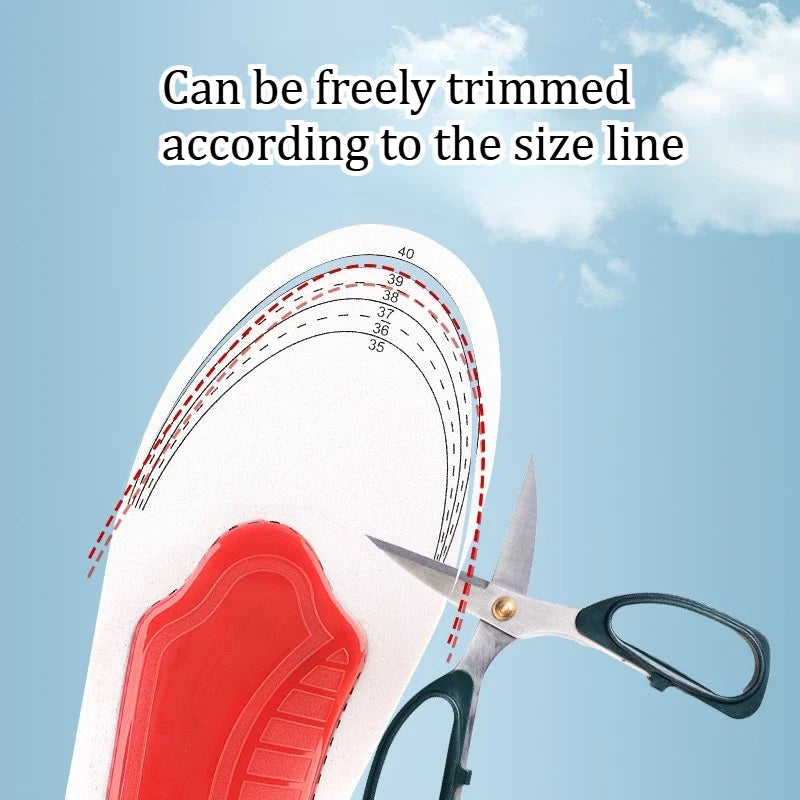 Semelle intérieure orthopédique Support de voûte plantaire semelles orthopédiques pour pieds plats pour soulager la pression du mouvement de l'air coussin d'amortissement semelle intérieure rembourrée