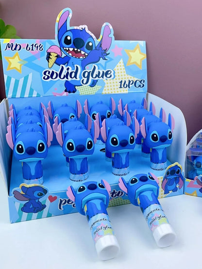 1/4pcs Bâton de colle solide Stitch Cartoon Adhésif fait main Colle pour coller le papier DIY pour fabriquer un bâton de colle très visqueux