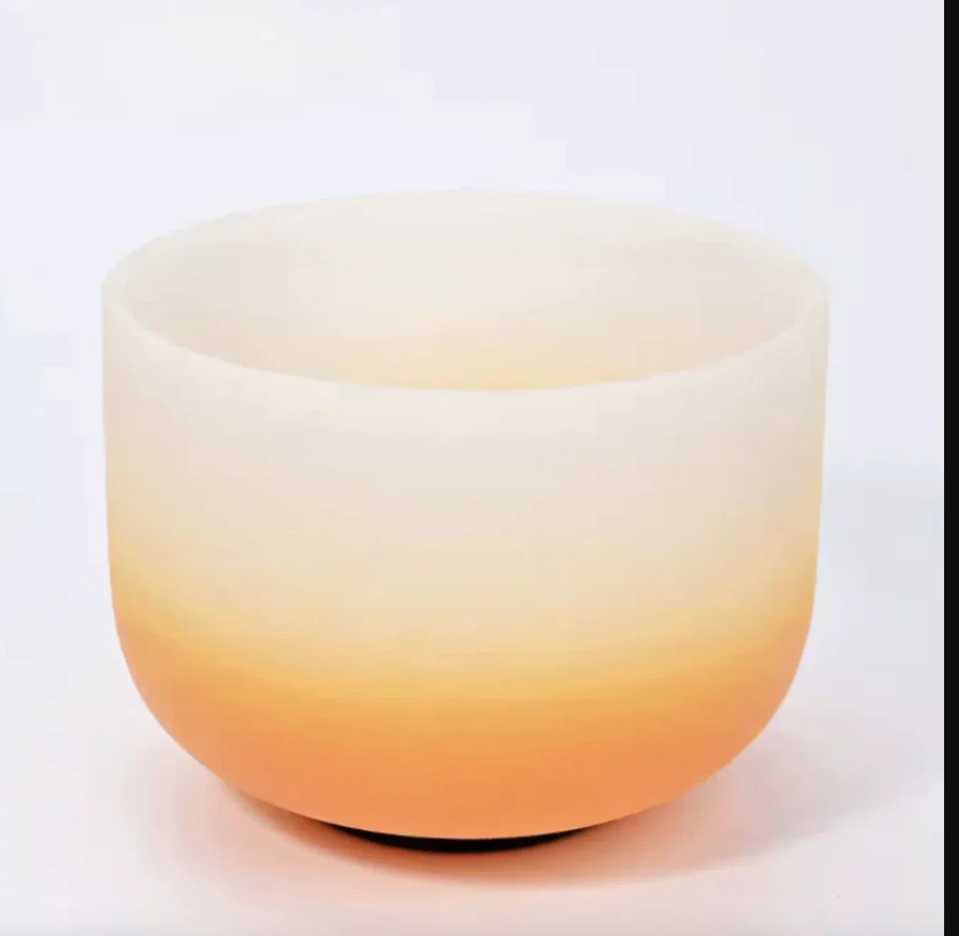 KVKA 1 pièces 8 pouces C D E F G A B Note blanc jaune Orange bonbons arc-en-ciel imprimé givré Quartz cristal bol chantant