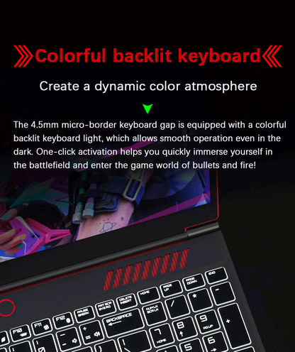 YSJMNPC Gaming Laptop Computer Intel Core i9-13900H NVIDIA RTX 4050 6G 16 Inch IPS 2*DDR5 MAX 64GB 2*M.2 PCIE SSD WIFI