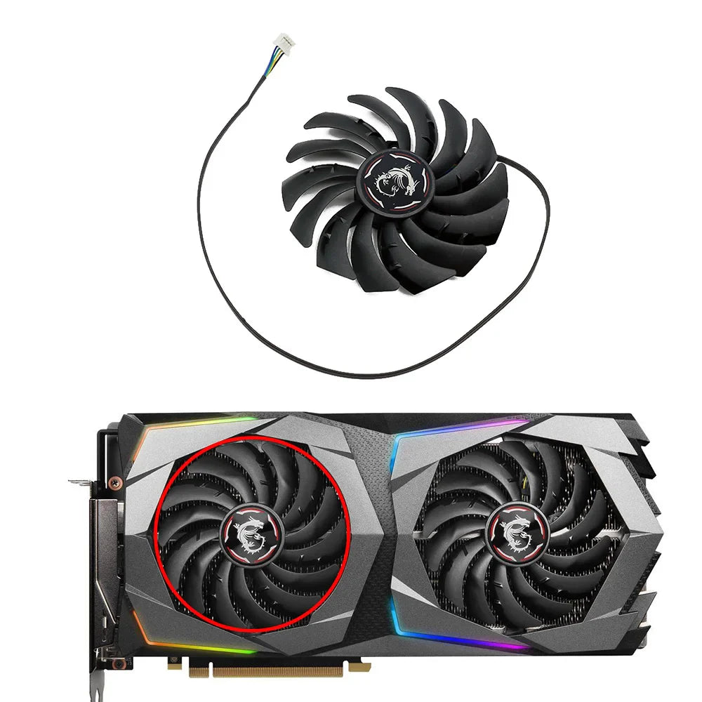 95MM PLD10010S12HH RTX2070 X-8G Cooler Fan For GeForce MSI RTX 2070 GAMING Z Card Cooling Fan