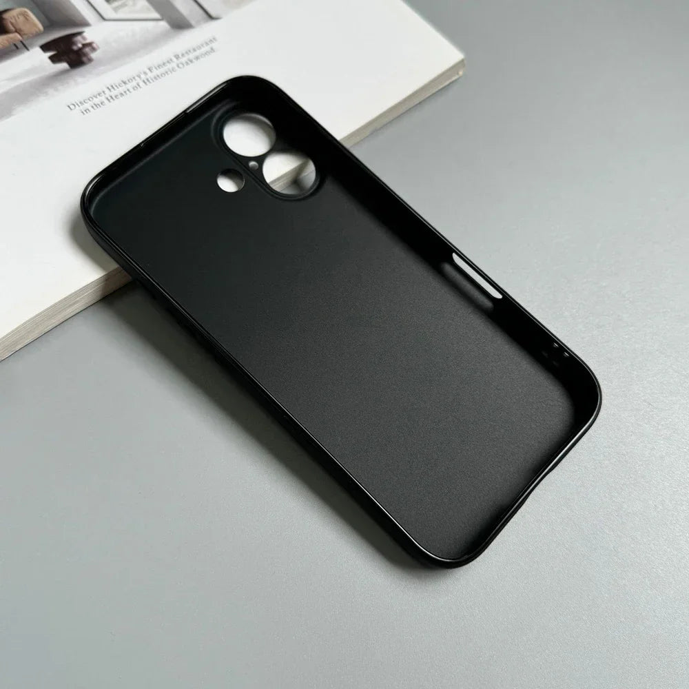 Coque de téléphone de luxe noire intégrale en silicone mat pour iPhone 17 Air 16 15 14 13 12 11 Pro Max 16 15 14 Plus, coque arrière souple en TPU